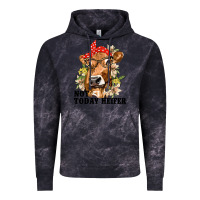 Cloud Black Cute Heifer Vintage Hoodie - texasbilliewilder