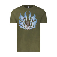 Vintage Olive chaotic xeno'jiiva Vintage Tee - artisFamous