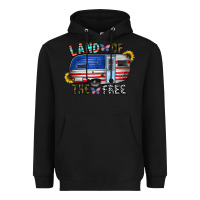 Black land of the free Heavyweight Hoodie - CowhideDigitalArt