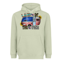 Matcha land of the free Heavyweight Hoodie - CowhideDigitalArt