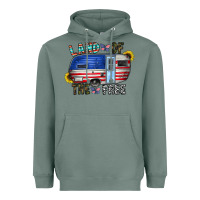 Sage land of the free Heavyweight Hoodie - CowhideDigitalArt