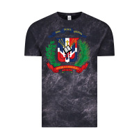Cloud Black dominican republic flag national emblem republica dominicana t shirt Vintage Tee - artisFamous