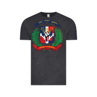 Vintage Black dominican republic flag national emblem republica dominicana t shirt Vintage Tee - artisFamous