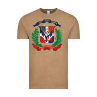 Vintage Coffee dominican republic flag national emblem republica dominicana t shirt Vintage Tee - artisFamous