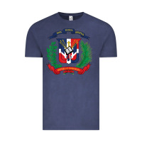 Vintage Denim dominican republic flag national emblem republica dominicana t shirt Vintage Tee - artisFamous
