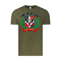 Dominican Republic Flag National Emblem Republica Dominicana T Shirt Vintage Tee | Teevron