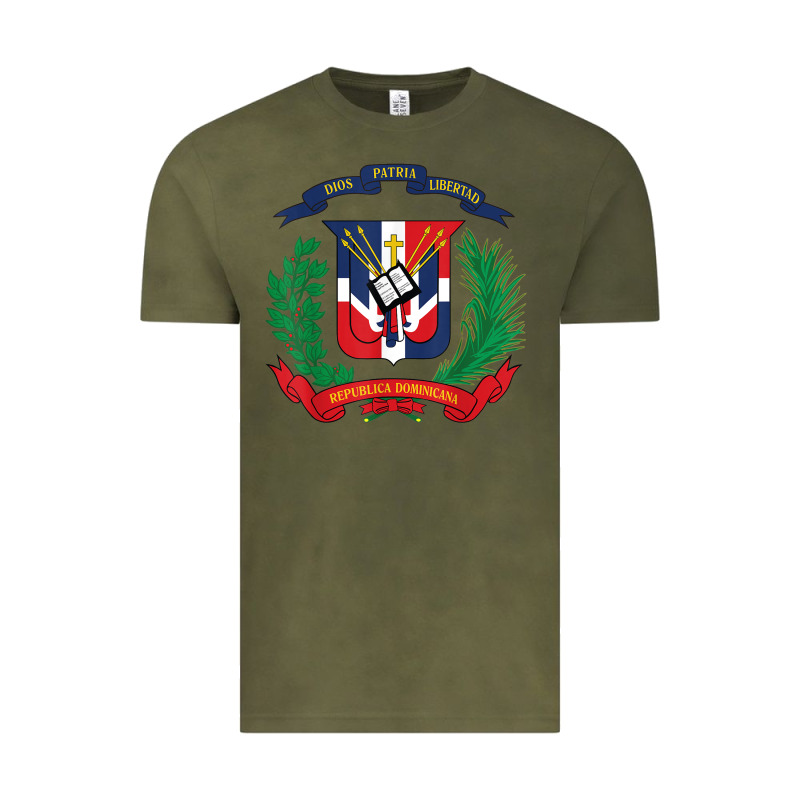 Dominican Republic Flag National Emblem Republica Dominicana T Shirt Vintage Tee by artisFamous | Teevron