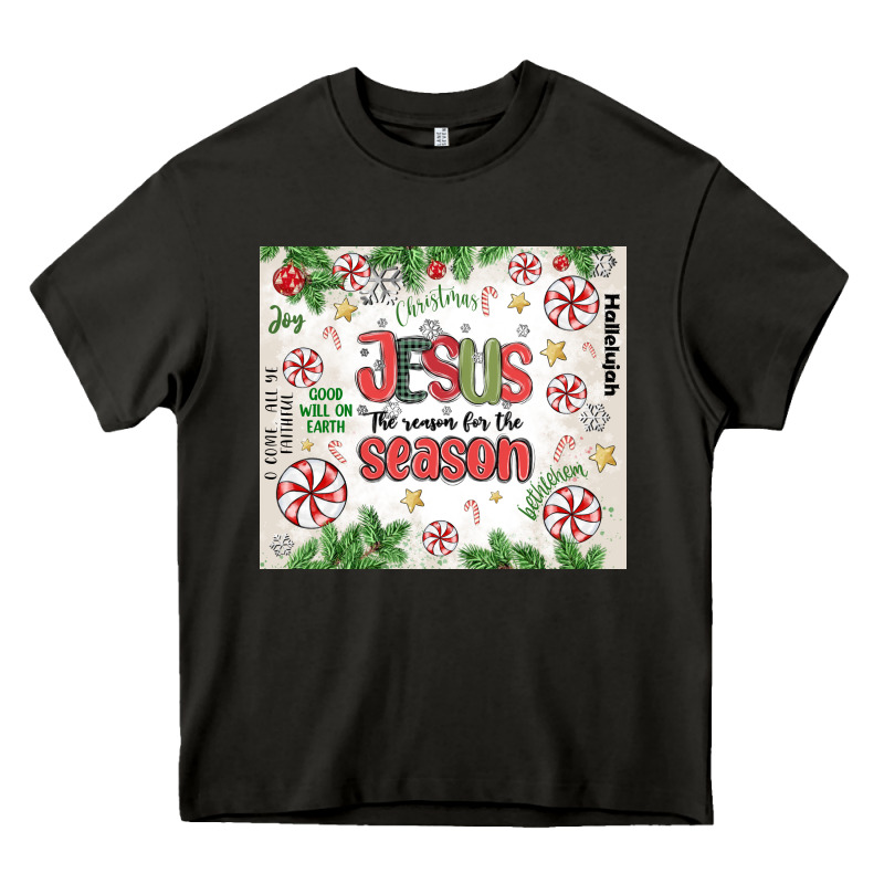 Christian Christmas  Jesus The Reason Heavy Core Tee by MaliasSmallBusiness | Teevron