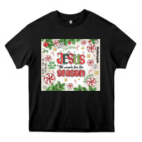 Black christian christmas  jesus the reason Heavy Core Tee - MaliasSmallBusiness