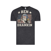 Vintage Black Ben Drankin 4th of July Patriotic Funny T-Shirt Vintage Tee - artisFamous