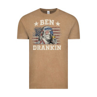 Vintage Coffee Ben Drankin 4th of July Patriotic Funny T-Shirt Vintage Tee - artisFamous