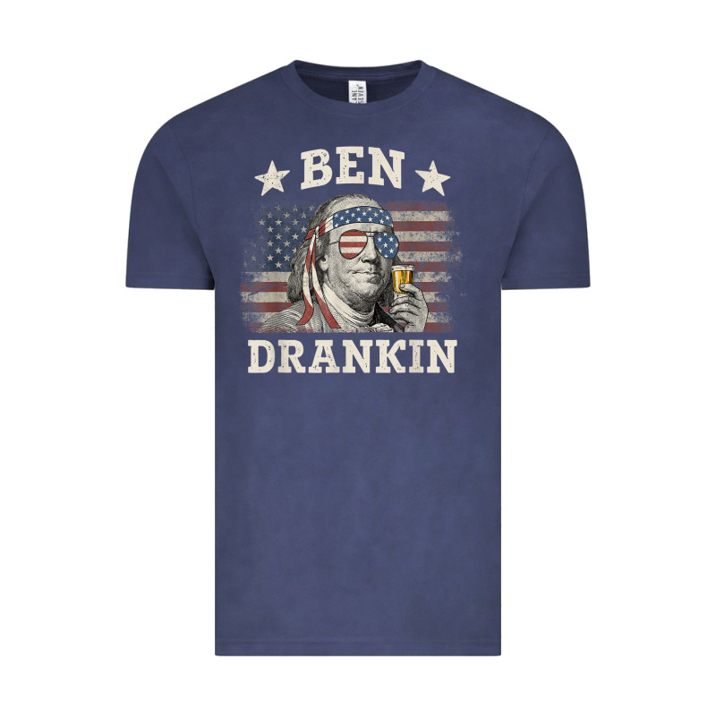 Ben Drankin 4th Of July Patriotic Funny T-shirt Vintage Tee by artisFamous | Teevron