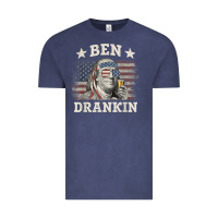 Vintage Denim Ben Drankin 4th of July Patriotic Funny T-Shirt Vintage Tee - artisFamous