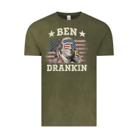 Vintage Olive Ben Drankin 4th of July Patriotic Funny T-Shirt Vintage Tee - artisFamous