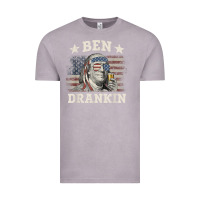 Vintage Zinc Ben Drankin 4th of July Patriotic Funny T-Shirt Vintage Tee - artisFamous