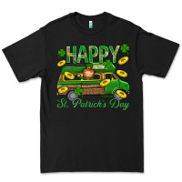 Black Happy St. Patricks Day Premium Tee - BundleAndBundleShop