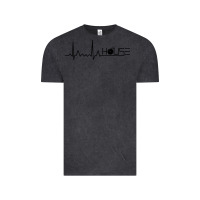 Vintage Black house music heartbeat Vintage Tee - artisFamous