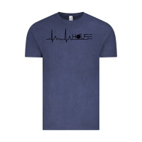 Vintage Denim house music heartbeat Vintage Tee - artisFamous