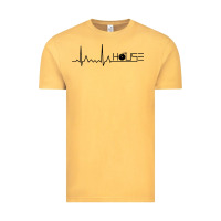 Vintage Mustard house music heartbeat Vintage Tee - artisFamous