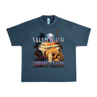 Midnight Navy Salem Witch Book Club Urban Heavy Tee - texasbilliewilder