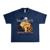 Navy Salem Witch Book Club Urban Heavy Tee - texasbilliewilder