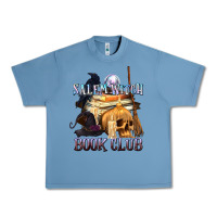Pebble Blue Salem Witch Book Club Urban Heavy Tee - texasbilliewilder