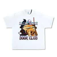 White Salem Witch Book Club Urban Heavy Tee - texasbilliewilder