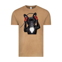 Vintage Camel french bulldog dj style Vintage Tee - artisFamous