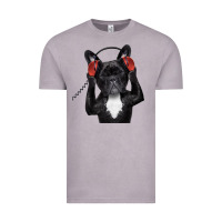 French Bulldog Dj Style Vintage Tee | Teevron