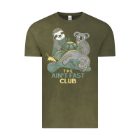 Vintage Olive the ain't fast club Vintage Tee - artisFamous