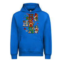 Cobalt christmas ho ho ho gnomes Urban Hoodie - BarkalooDesign