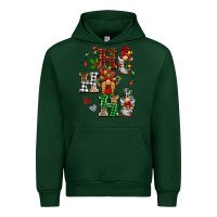 Forest Green christmas ho ho ho gnomes Urban Hoodie - BarkalooDesign
