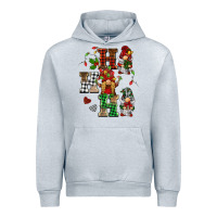 Heather Grey christmas ho ho ho gnomes Urban Hoodie - BarkalooDesign