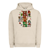 Pigment French Oak christmas ho ho ho gnomes Urban Hoodie - BarkalooDesign
