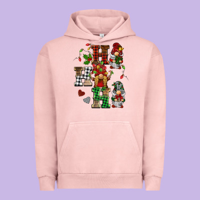 Christmas Ho Ho Ho Gnomes Urban Hoodie Designed By Barkaloodesign