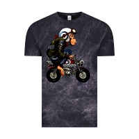 Cloud Black monkey bike cartoon Vintage Tee - artisFamous