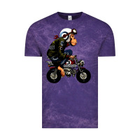 Cloud Purple monkey bike cartoon Vintage Tee - artisFamous