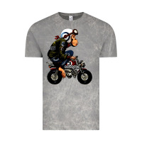 Cloud Rock monkey bike cartoon Vintage Tee - artisFamous