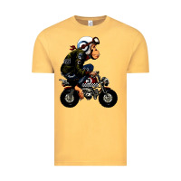 Vintage Mustard monkey bike cartoon Vintage Tee - artisFamous