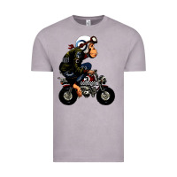 Vintage Zinc monkey bike cartoon Vintage Tee - artisFamous