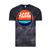 Cloud Black lake tahoe california Vintage Tee - artisFamous