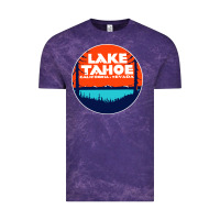 Cloud Purple lake tahoe california Vintage Tee - artisFamous