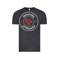 Vintage Black university of phoenix white red Vintage Tee - artisFamous