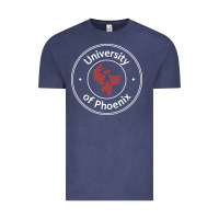 Vintage Denim university of phoenix white red Vintage Tee - artisFamous