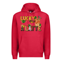 Cardinal lucky a latte Premium Hoodie - FaDigitalArtStudio