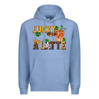 Colony Blue lucky a latte Premium Hoodie - FaDigitalArtStudio