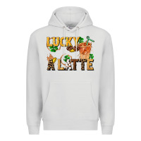 Dove Grey lucky a latte Premium Hoodie - FaDigitalArtStudio