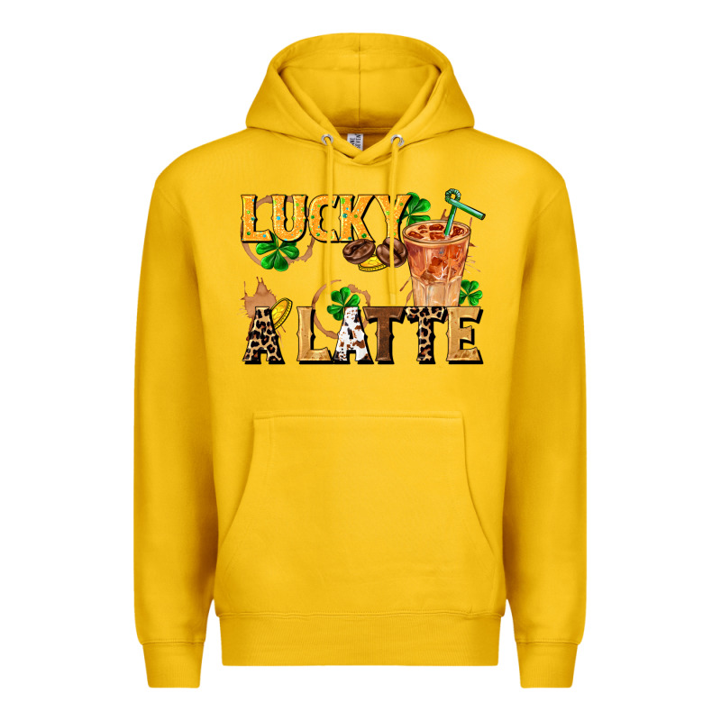 Lucky A Latte Premium Hoodie by FaDigitalArtStudio | Teevron