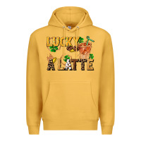 Mustard lucky a latte Premium Hoodie - FaDigitalArtStudio