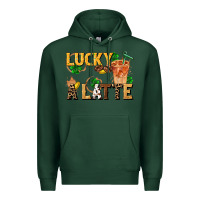 Sports Green lucky a latte Premium Hoodie - FaDigitalArtStudio